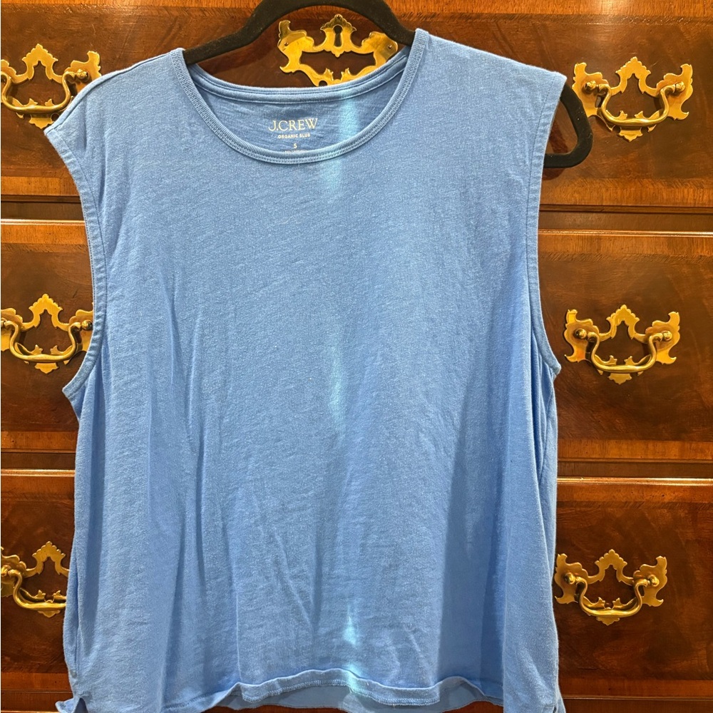 J. Crew Women's Light Blue Muscle Tee